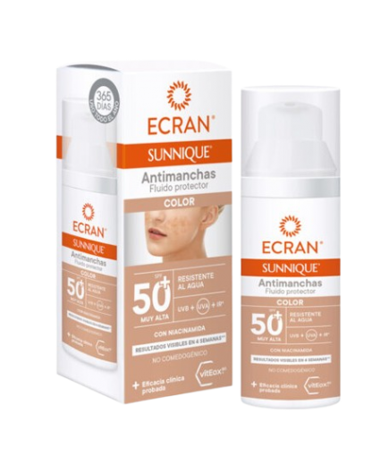 SOL BRONCEADOR ECRAN ANTIMANCHAS COLOR F-50+  50ML