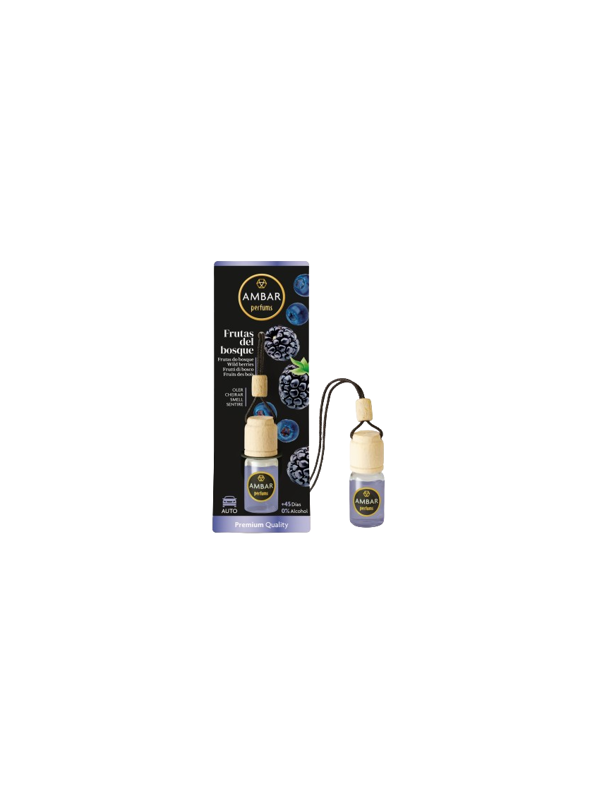 AMBIENTADOR AMBAR COCHE FRUTAS DEL BOSQUE B/6.5ML