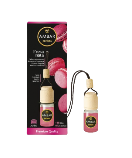 AMBIENTADOR AMBAR COCHE FRESA NATA B/6.5ML