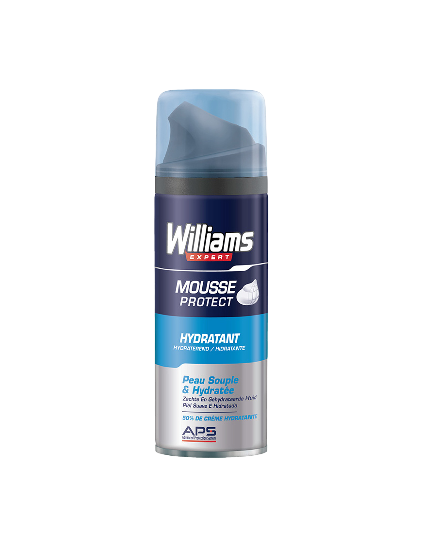 ESPUMA AFEITAR WILLIAMS EXPERT HIDRATANTE 200ML.