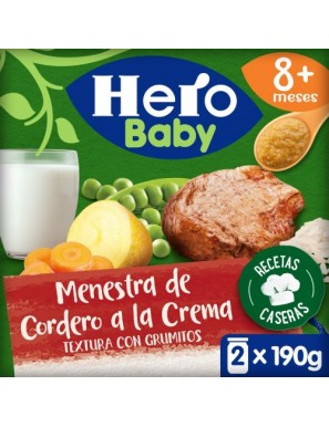 POTITO HERO BABY RECETA MENESTR/CORDERO P/2X190G