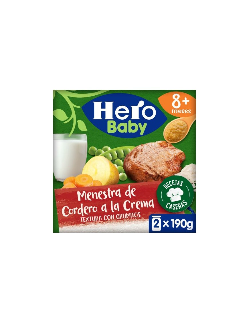 POTITO HERO BABY RECETA MENESTR/CORDERO P/2X190G