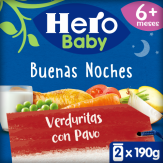 POTITO HERO B/NOCHE PAVO C/VERDURAS P/2 UD