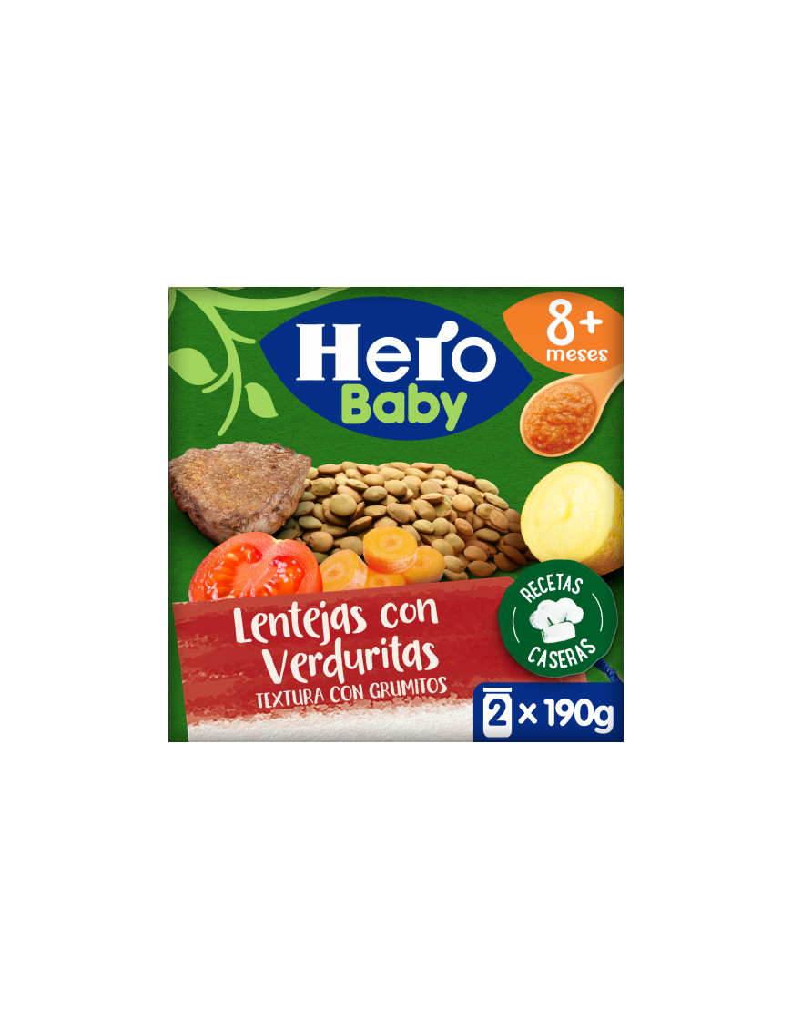 POTITO HERO BABY RECETA LENTEJAS/VERDURITA P/2 UD