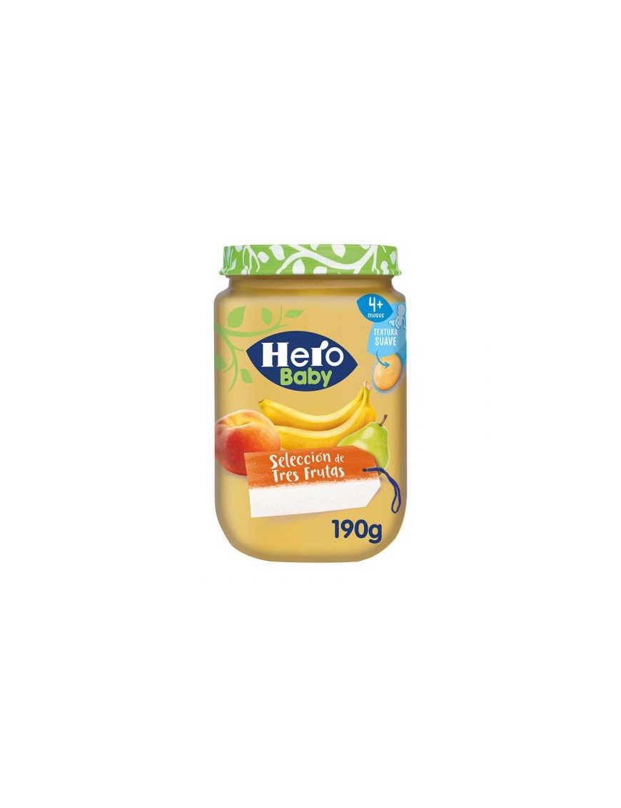 POTITO HERO 3 FRUTAS BABY T/C 190 GR