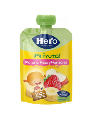 HERO YOGURIN PLATANO, FRESA Y MANZA B/100 GR