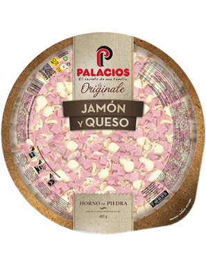 PIZZA PALACIOS JAMON P/330 GR