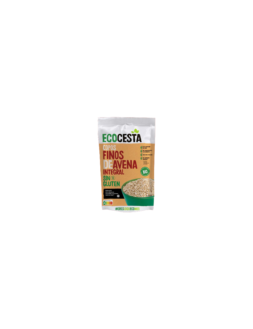 ECO CESTA COPOS AVENA INTEGRAL SIN GLUTEN 500GR