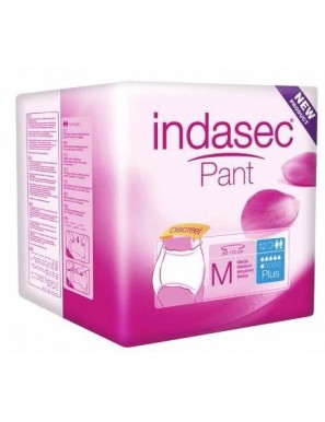 PAÑAL/BRAGA INDASEC PANT M PLUS DISCREET P/12 UD