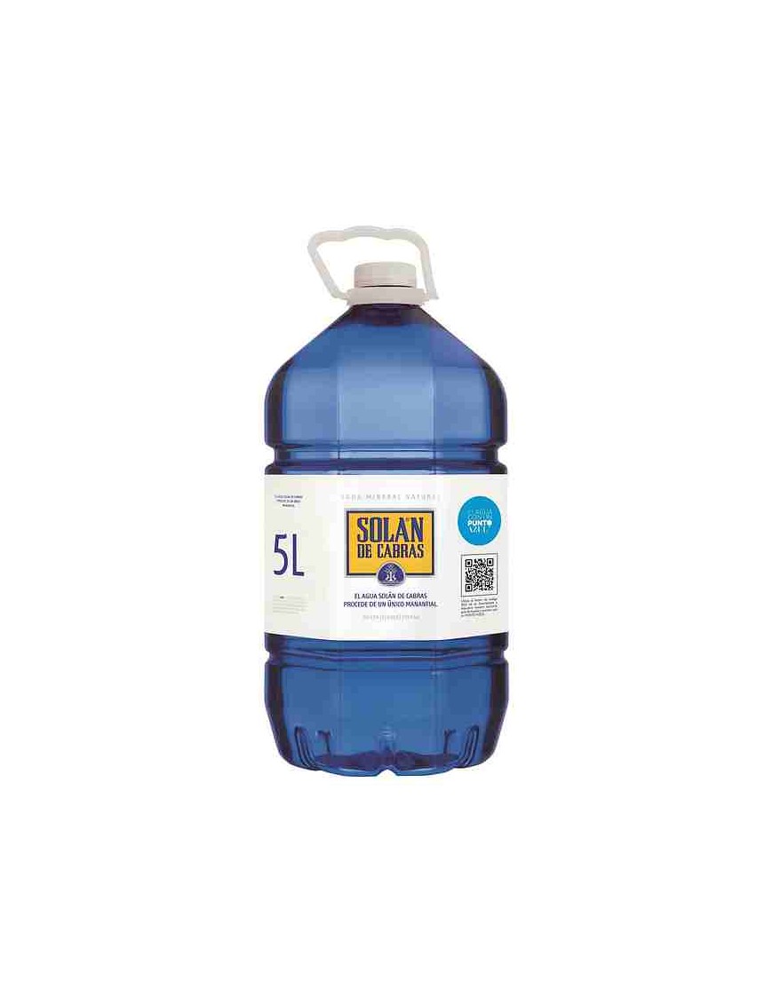 AGUA MINERAL SOLAN CABRAS GARRAFA AZUL/5.L.