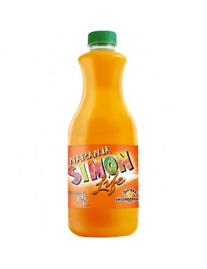 ZUMO SIMON LIFE NARANJA BOTELLA 1,5 L