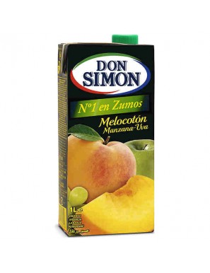 ZUMO DON SIMON MELOCOTON/MANZANA/UVA  BRICK 1 L