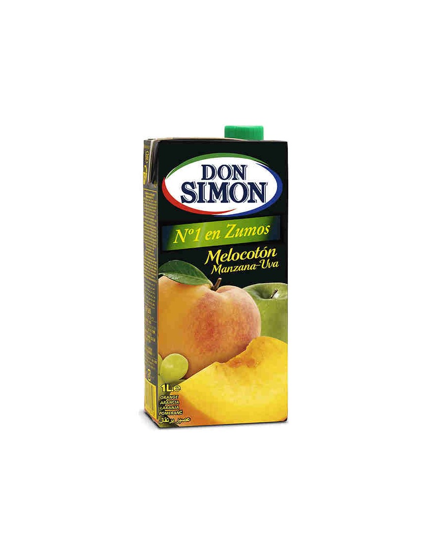 ZUMO DON SIMON MELOCOTON/MANZANA/UVA  BRICK 1 L