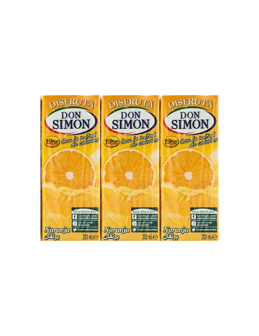 ZUMO DON SIMON NARANJA BRICK PACK 6X200 ML