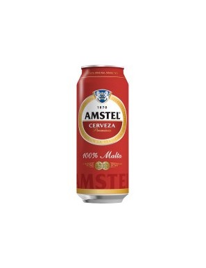 CERVEZA  AMSTEL  LATA ROJA NORMAL-5%.50.CL.