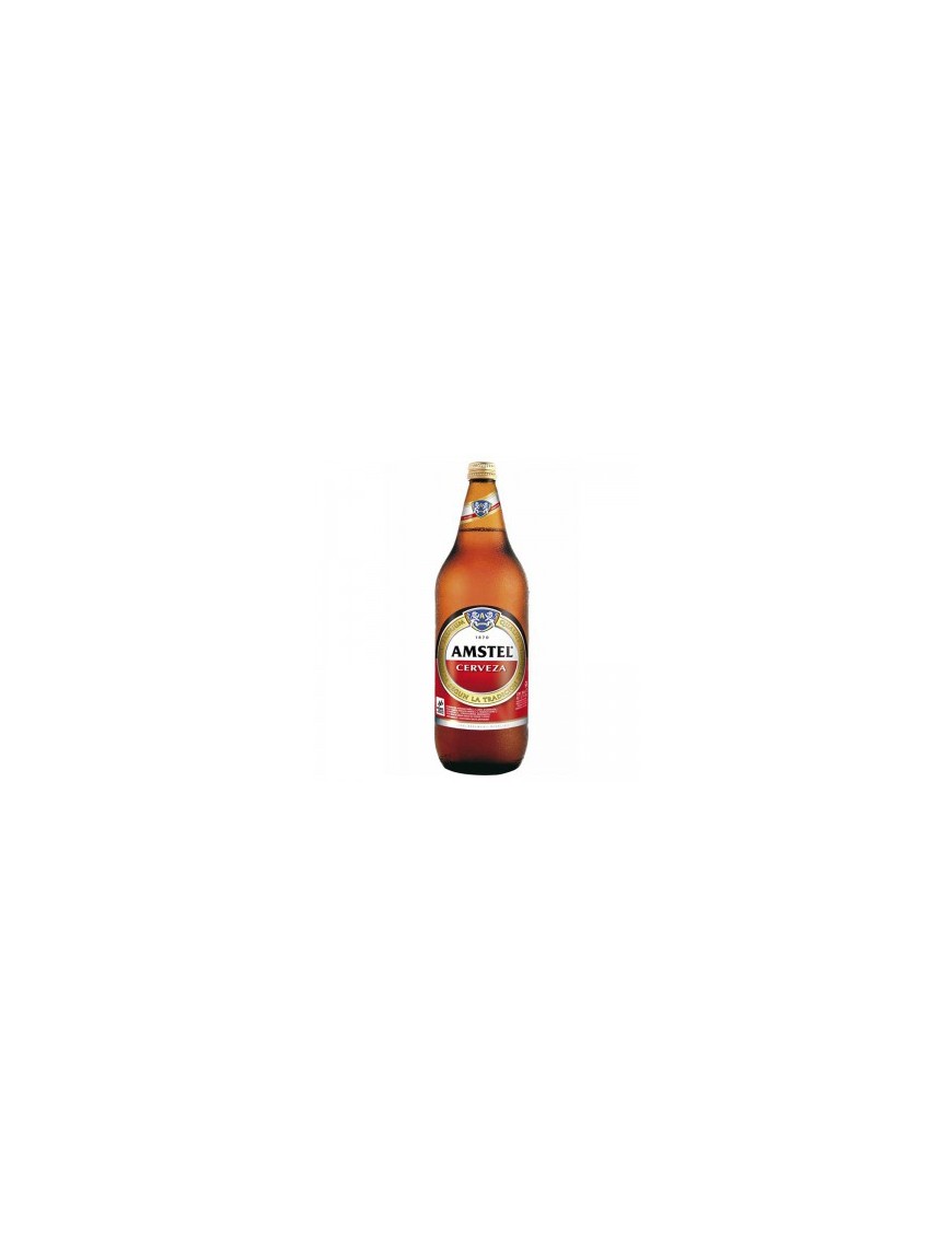 CERVEZA  AMSTEL  5% ALCOH.BOT/CRISTAL-1.L