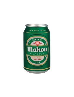 CERVEZA MAHOU CLASICA LATA 33 CL ( VERDE )