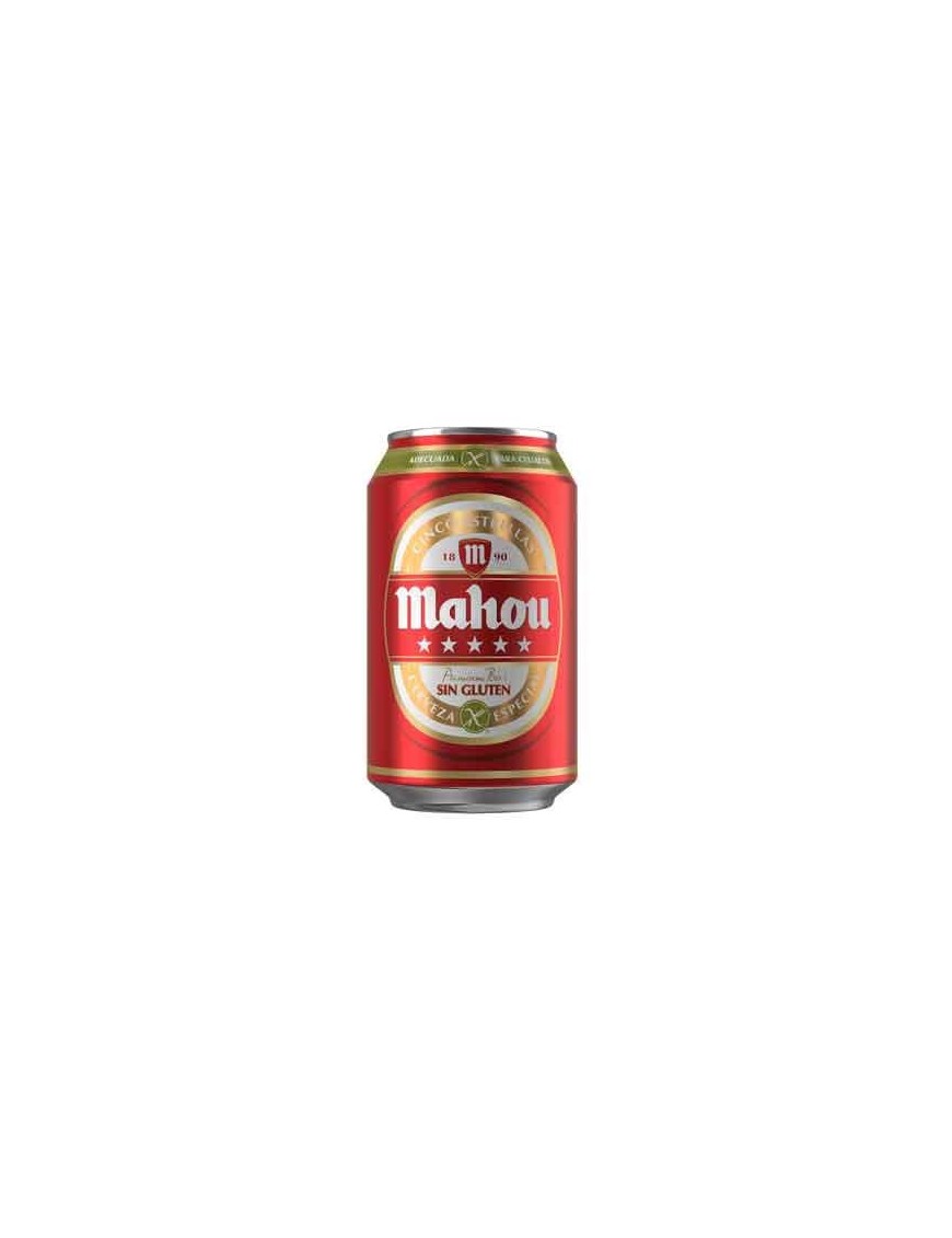 CERVEZA MAHOU SIN GLUTEN 5***** LATA-33.CL