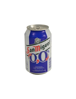 CERVEZA SAN MIGUEL 0,0%  LATA 33 CL