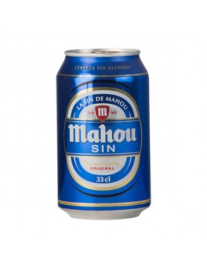 CERVEZA MAHOU S/ALCOHOL LATA/33 CL