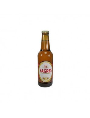 CERVEZA SAGRES-PORTUGAL BOTELLIN/33.CL.