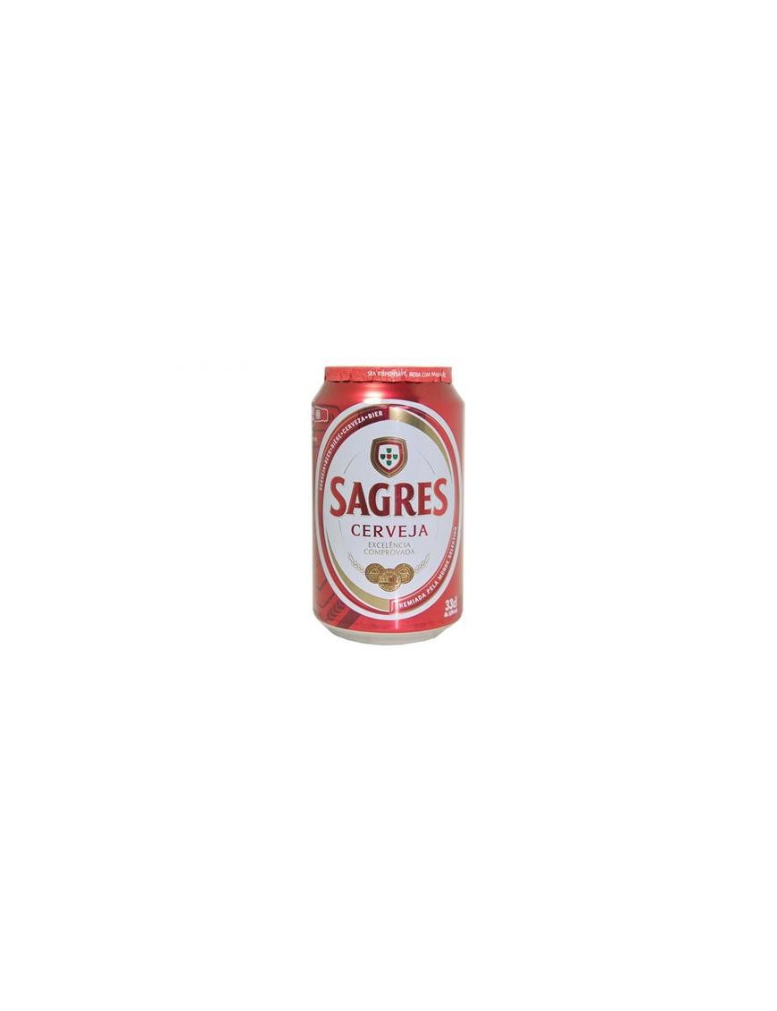 CERVEZA SAGRES-PORTUGAL LATA 33 CL