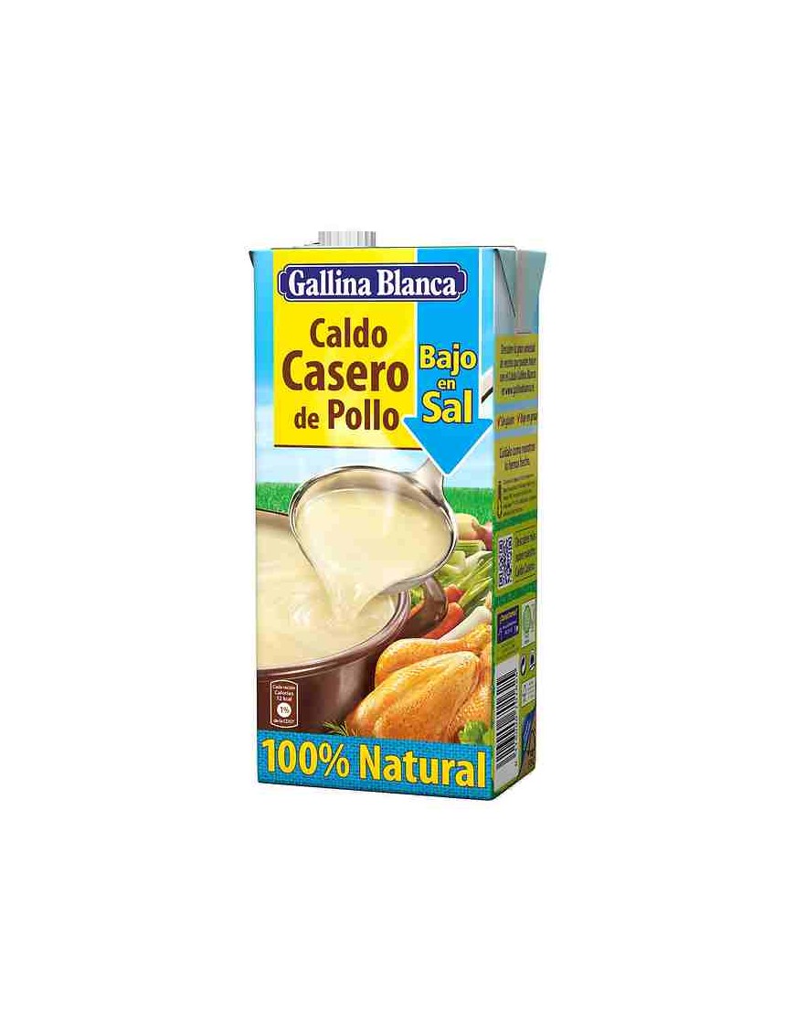 CALDO POLLO BAJO/SAL LIQUIDO GB.CASERO B/1 L