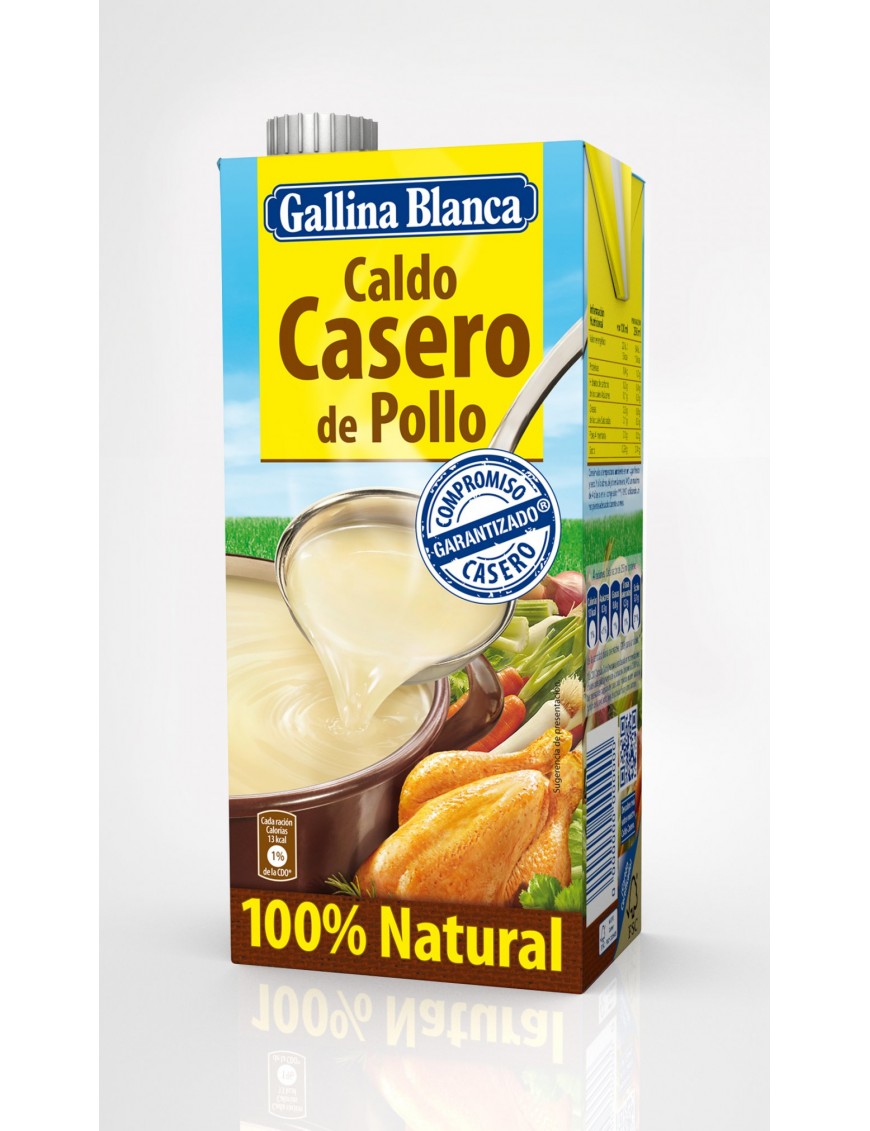 CALDO POLLO LIQUIDO G.B.CASERO BRICK 1 L