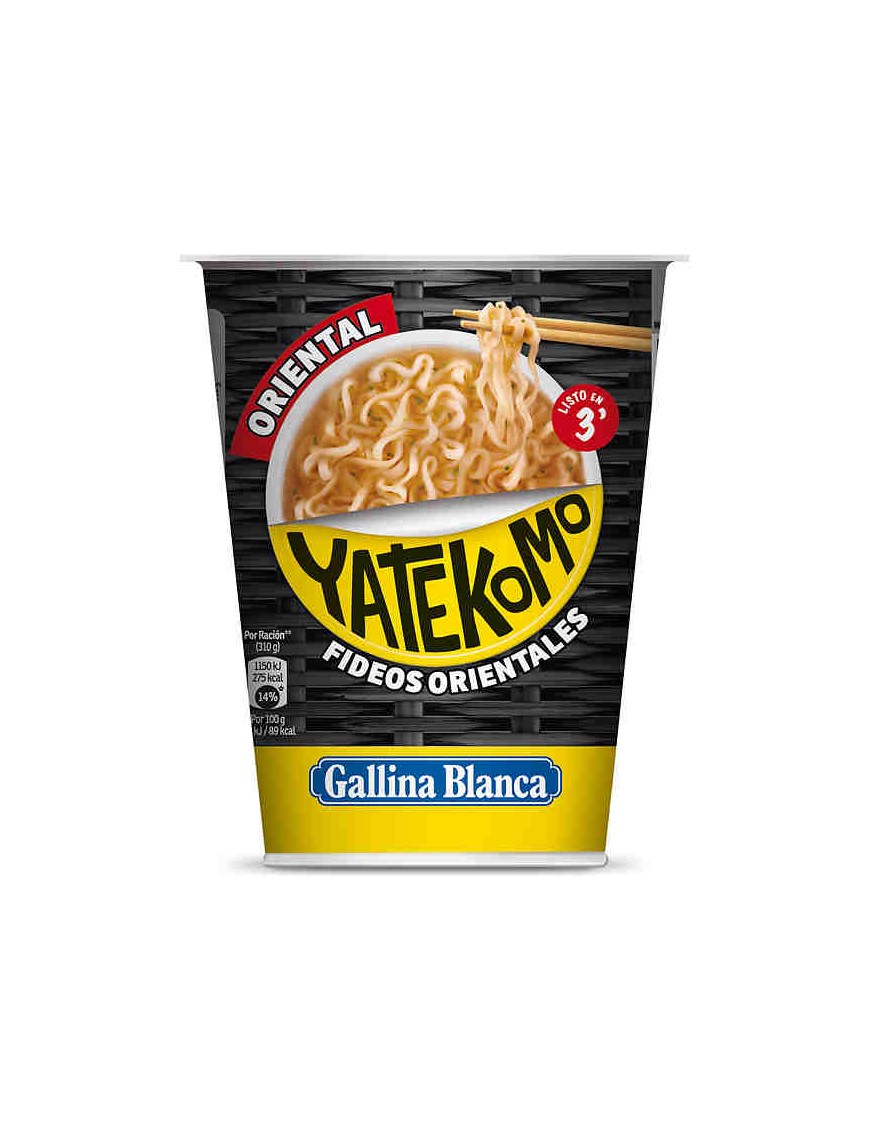 FIDEOS ORIENTALES YATEKOMO ORIENTAL VASO 61 GR