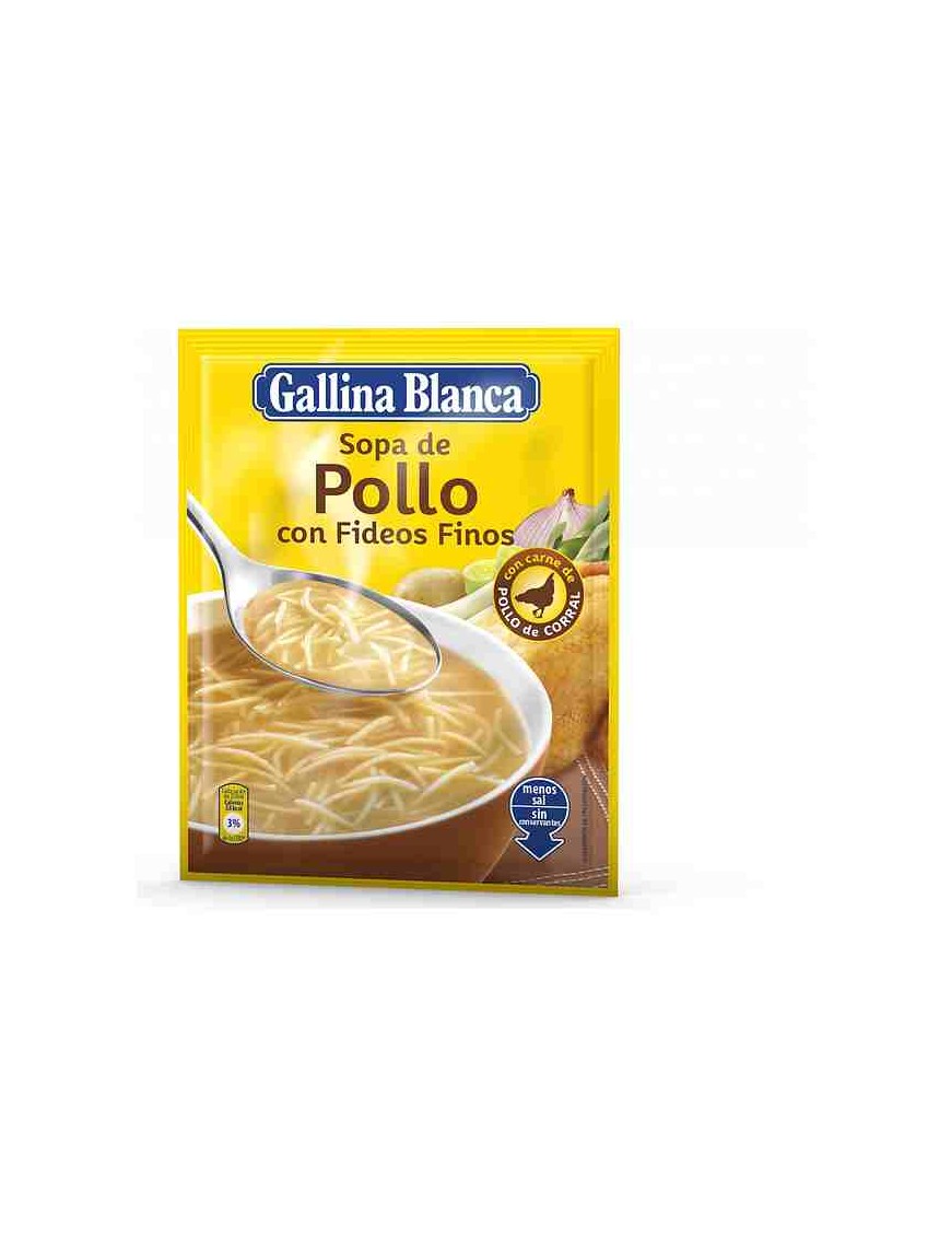 SOPA POLLO C/FIDEOS FINOS G.B. S/ 81 GR