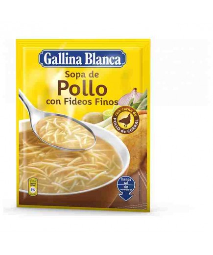 SOPA POLLO C/FIDEOS FINOS G.B. S/ 81 GR