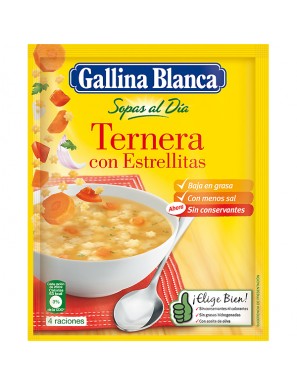 SOPA TERNERA C/ESTRELLITA G.B. S/76 GR