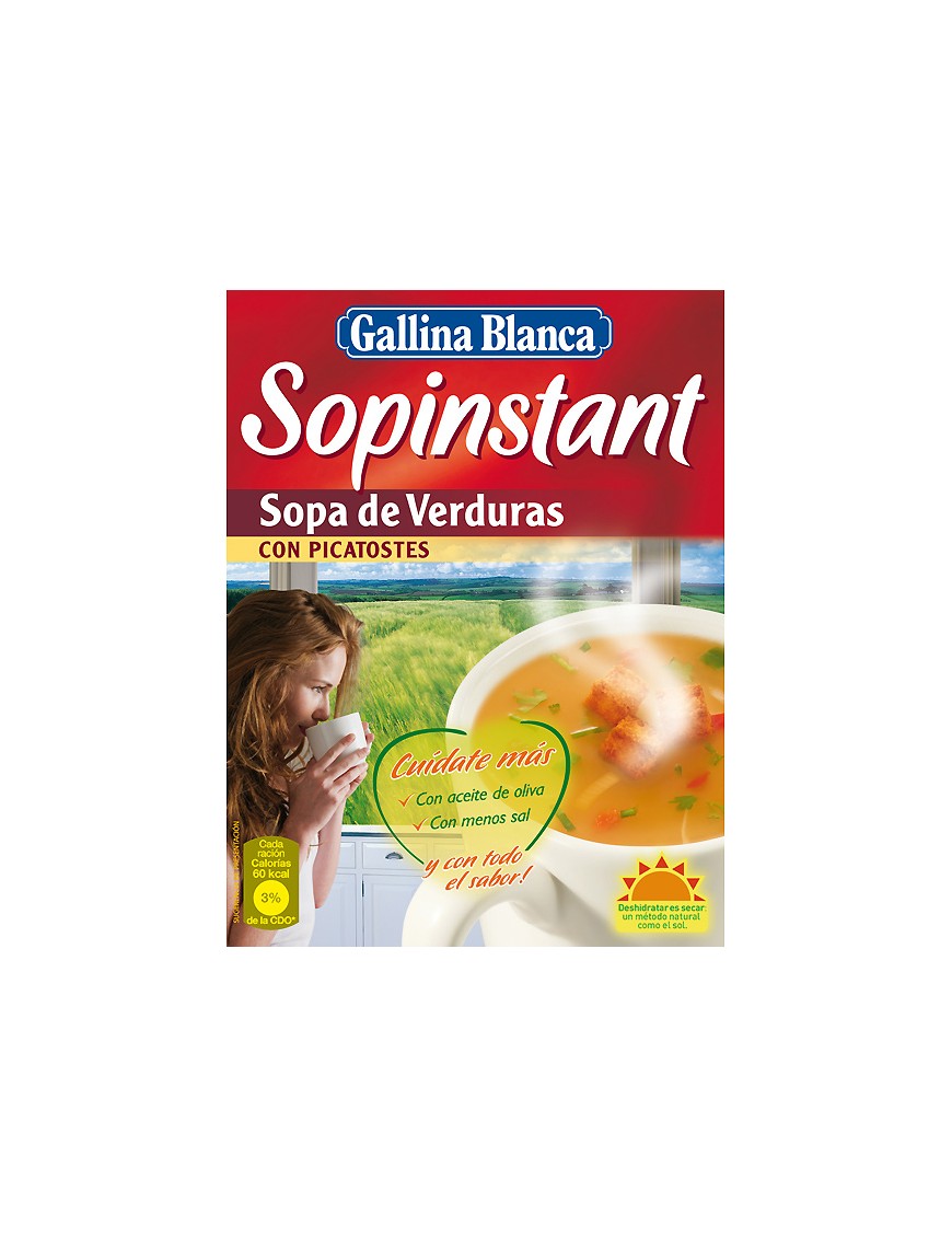 SOPINSTANT G.B. SOPA VERDURAS 48 GR P/3 SOBRES