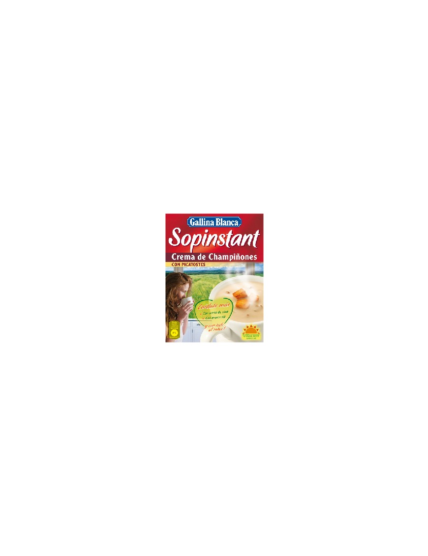 SOPINSTANT G.B. CREMA CHAMPIÑONES 58 GR P/3 SOBRES