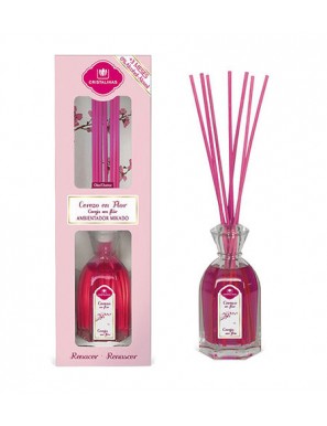 AMBIENTADOR MIKADO CRISTALINAS CEREZO FLOR  90 ML.