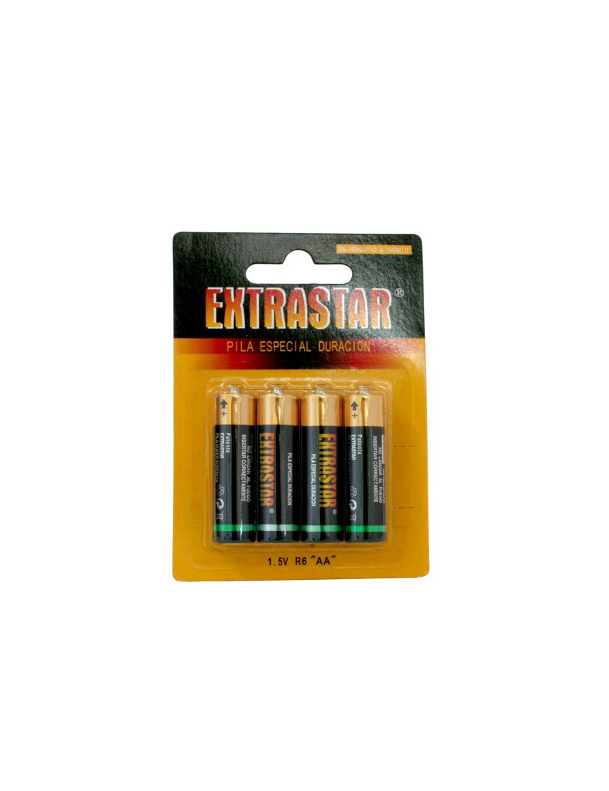 PILAS EXTRASTAR ESPECIAL DURACION "R6"1,5V B/4 UD