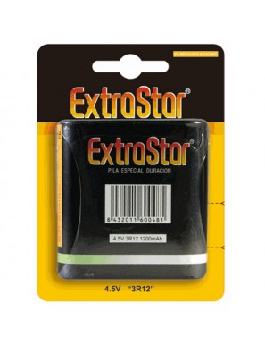 PILAS EXTRASTAR ESP. DURAC. PETACA "3R12"4,5V B/1U