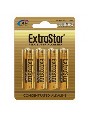 PILAS EXTRASTAR SUPER ALCALINA LR6 1.5 V BL/4 UD