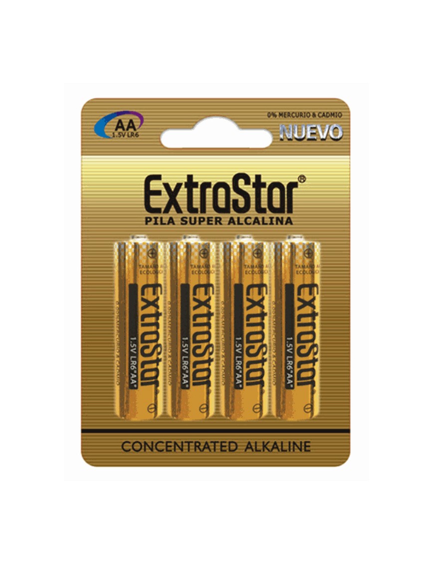 PILAS EXTRASTAR SUPER ALCALINA LR6 1.5 V BL/4 UD