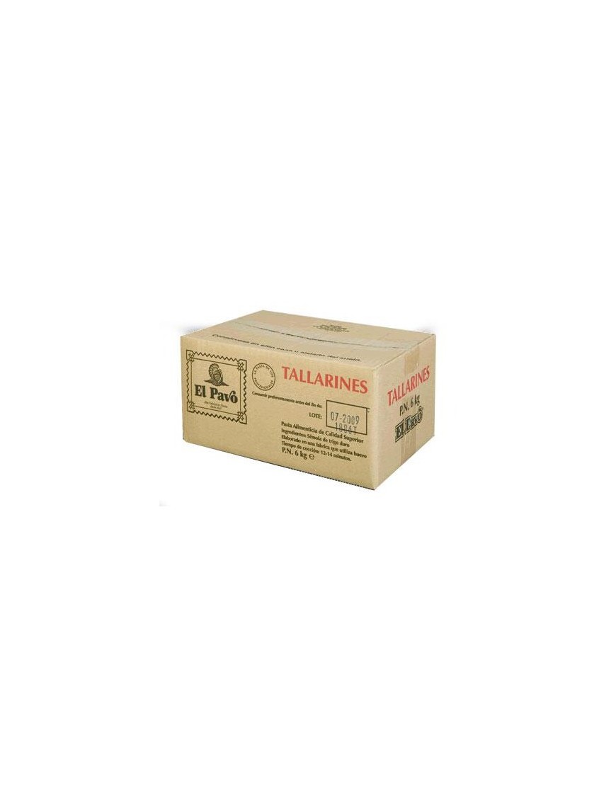 TALLARINES EL PAVO CAJA 6 KG