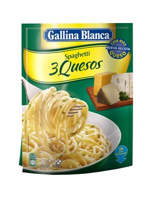 SPAGHETTI A/TRES QUESOS G/B S/174 GR