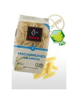 MACARRONES GALLO ARROZ S/GLUTEN B/450 GR