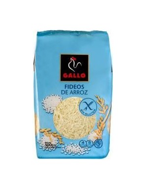 FIDEO GALLO S/GLUTEN-ARROZ B/450 GR