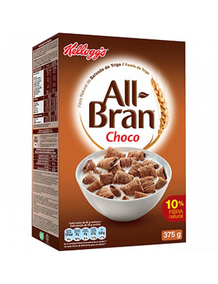 CEREAL KELLOGGS  ALL-BRAN CHOCO PAQ/375.GR.