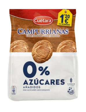 GALLETA CUETARA CAMPURRI MINI 0% (1,20€) B/150 GR