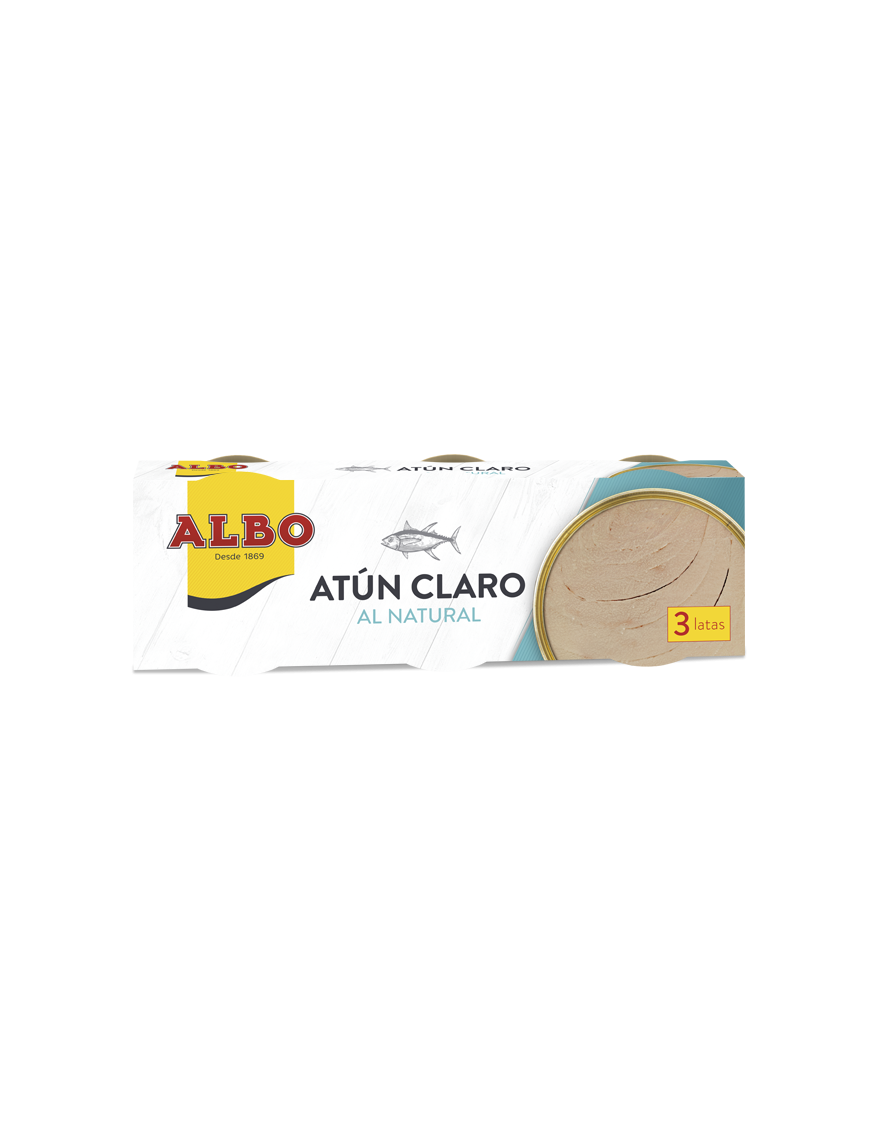 ATUN ALBO CLARO NATURAL 92 GR PACK-3UD