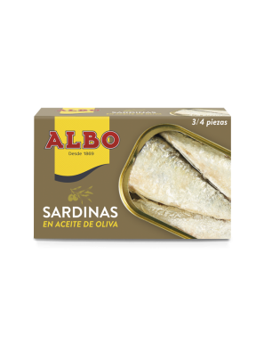 SARDINAS ALBO A/OLIVA  L/ 120GR