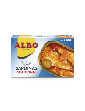 SARDINAS ALBO PICANTONAS  L/125 GR