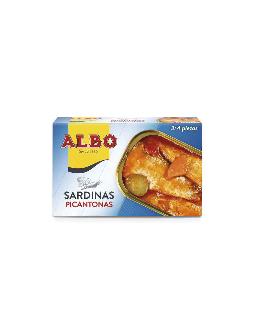 SARDINAS ALBO PICANTONAS  L/125 GR