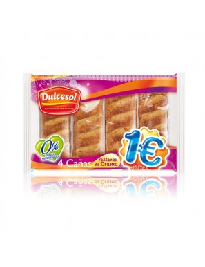 DULCESOL MILHOJAS CACAO RELL.CREMA 3 UD P/150GR 1€